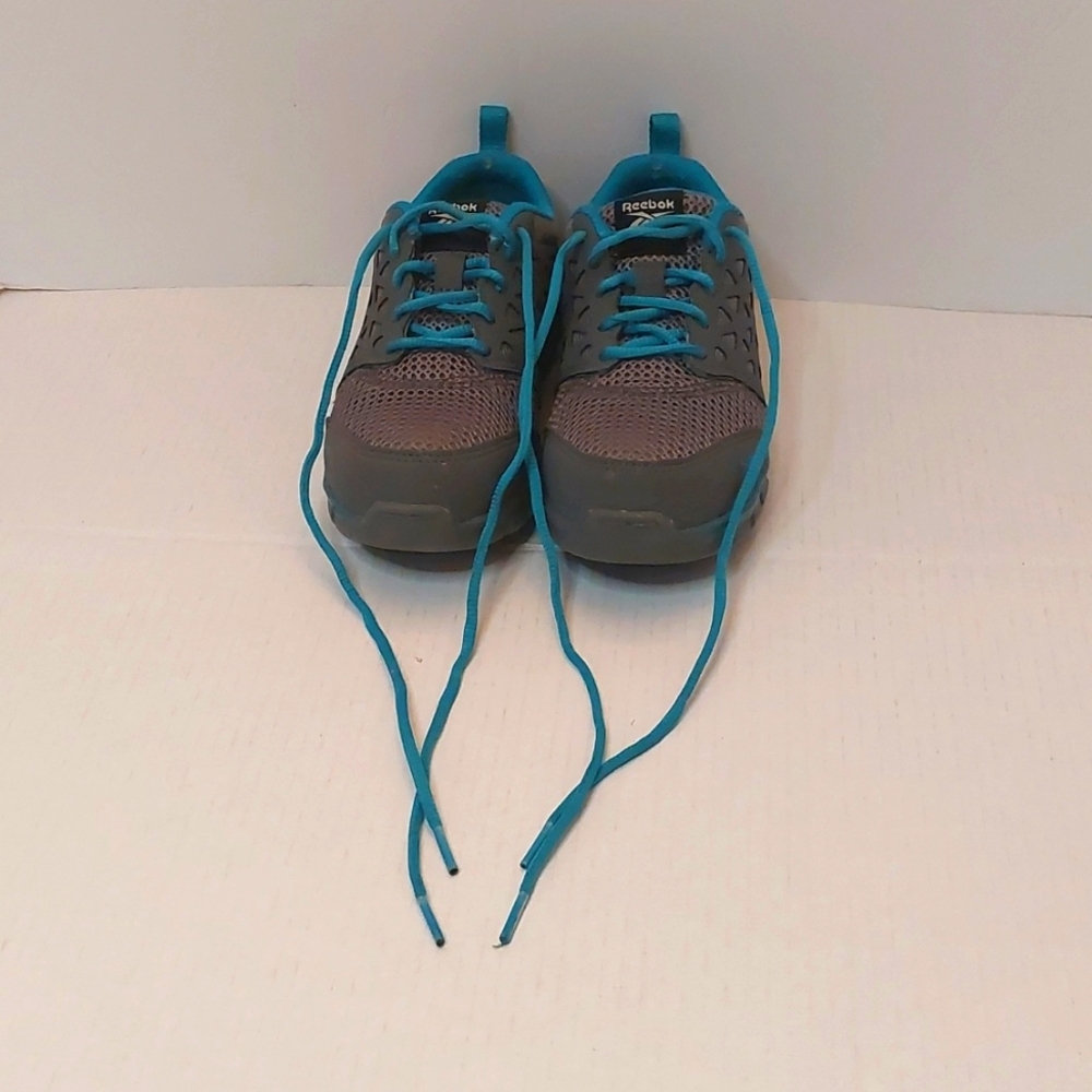 Reebok Sublite Athletic Cushion Shoes Gray/Blue Size 4.5